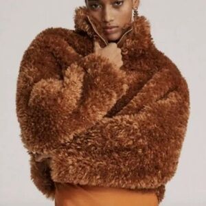 MAEVE Teddy Zip up coat XL